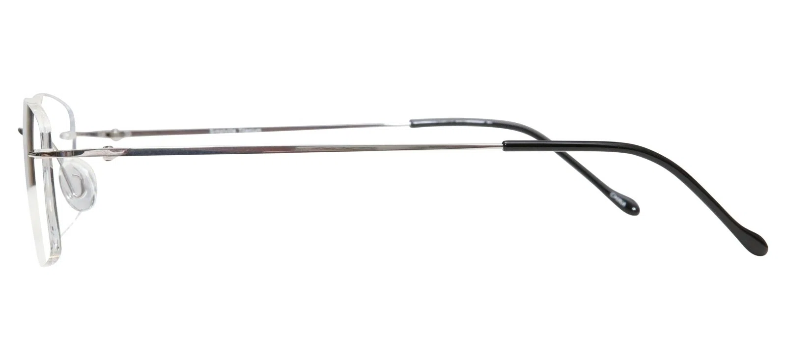Blue Light Blocking Glasses Rectangle Rimless 201962 Eyeglasses Includes Blue Light Blocking Lenses - view 3